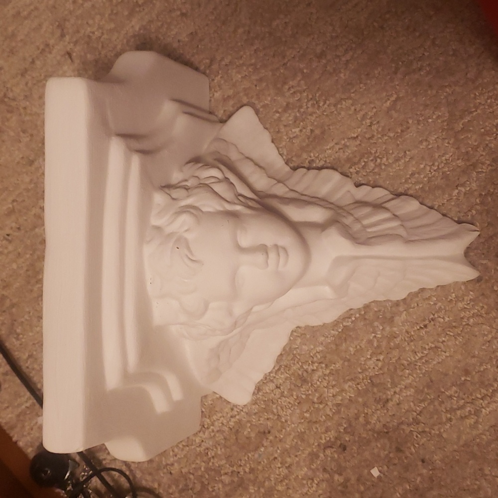 Ceramic child angel self